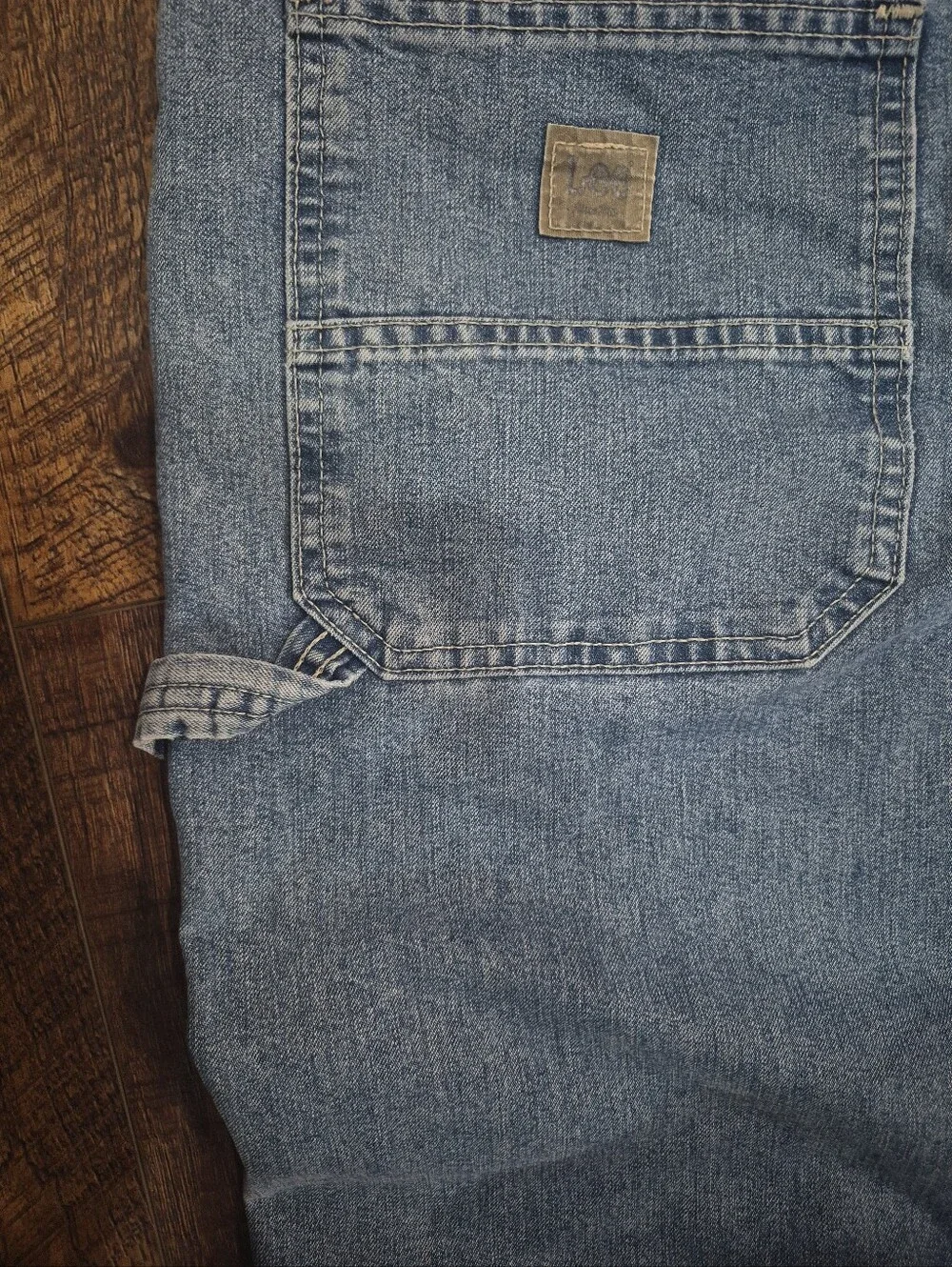 Vintage Lee Dungarees Carpenter Jeans Y2K Baggy Loose 38 X 30